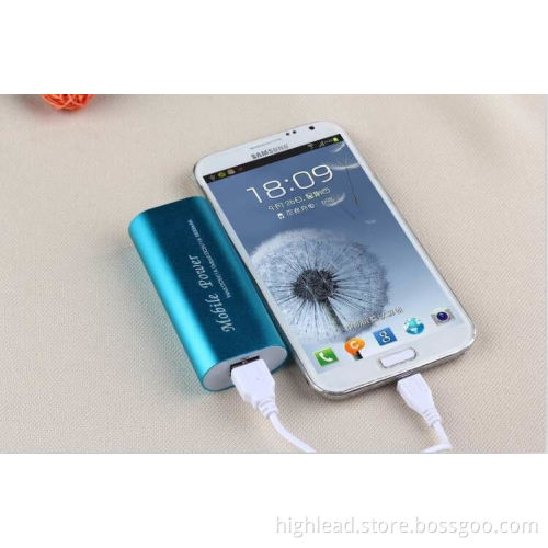 Aluminium alloy power bank with logo by laser